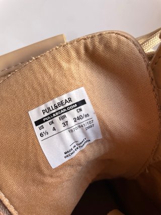 Botas tipo Dr. Martens beige T-37