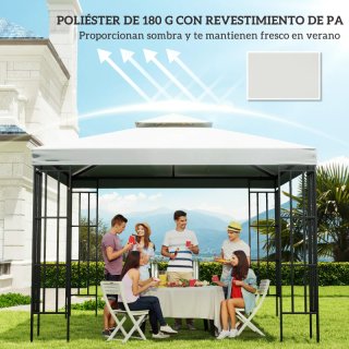 Techo repuesto cenador 3x3m beige