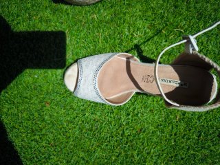 Sandalias esparteñas novia talla 38