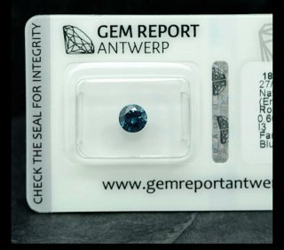 Diamante Natural 0.60ct Fancy Deep Blue