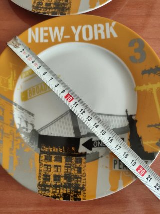 4 Platos Decorativos New York