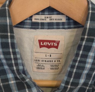 Camisa Levi's cuadros azul Talla M