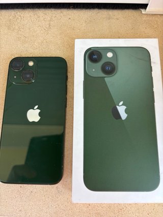 iPhone 13 mini Verde. Batteria al 75%