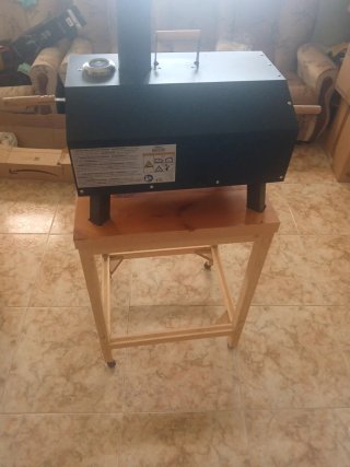 Horno de pizza negro
