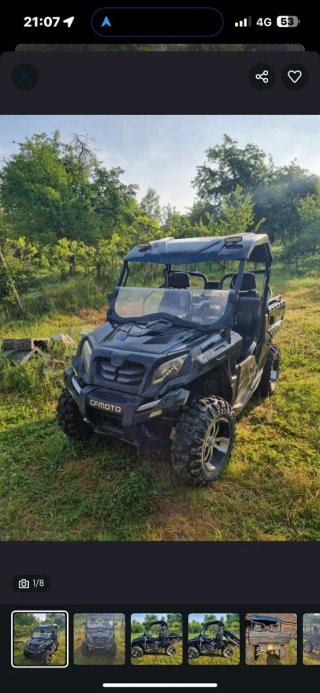 CF Moto todoterreno negro