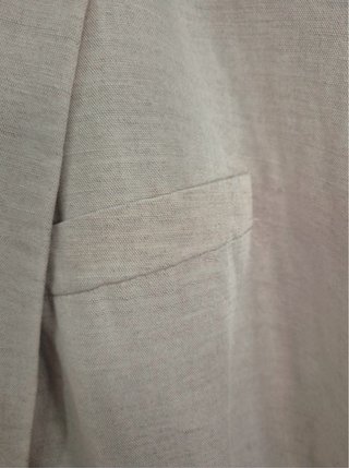 Americana H&M Lino Beige Talla L
