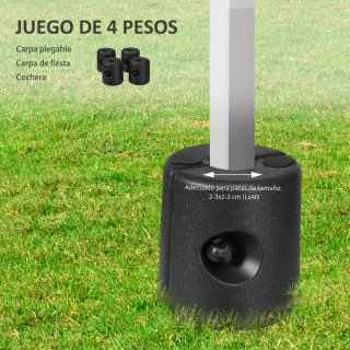 Pack 4 pesos para carpas plegables