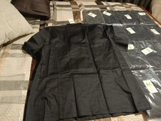 15 Chaquetas Chef Negras Talla 3XL Misemiya