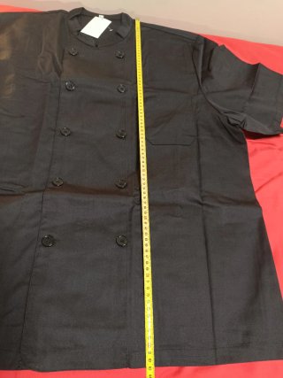15 Chaquetas Chef Negras Talla 3XL Misemiya