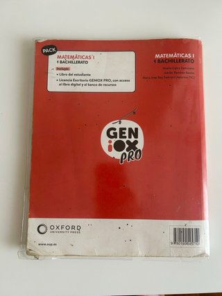 Libro Matemáticas 1º Bachillerato