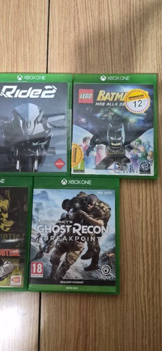 Lote 5 Juegos Xbox One: Lego Batman, Ride 2, etc.