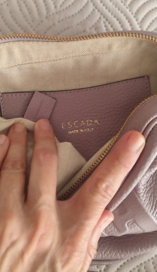 Bolso bandolera Escada piel Made in Italy