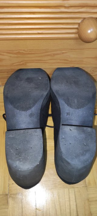 Zapatos Mustang negros tacón plataforma