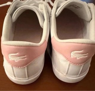 Zapatillas Lacoste Talla 39 Blancas Rosas Nuevas