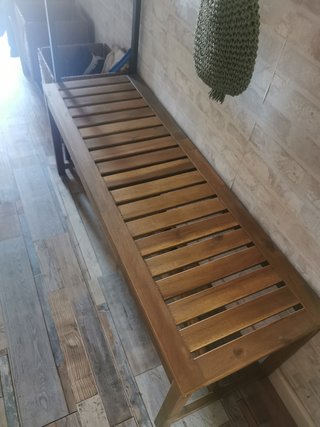 Banco de madera para jardín o entrada