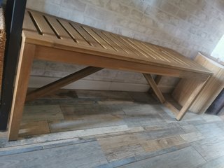 Banco de madera para jardín o entrada