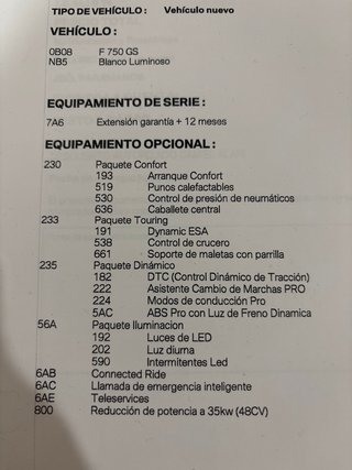 BMW F750GS 2020 - 35kw/48CV - Muy equipada