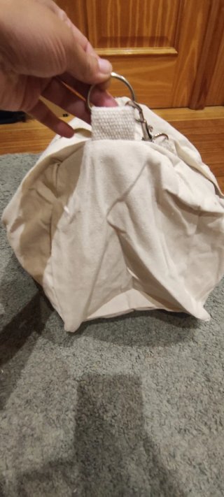 Bolsa de algodón reciclado beige