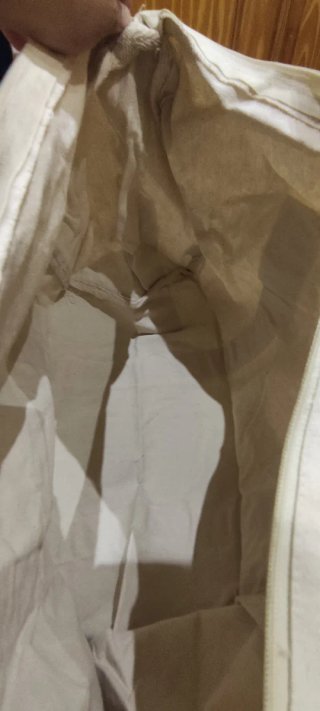 Bolsa de algodón reciclado beige