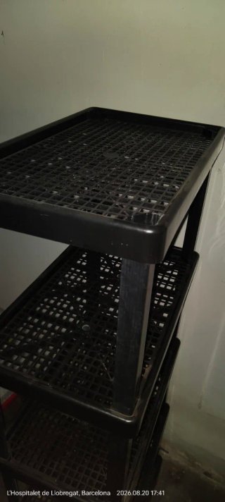 Estantería Plástico Negra 172x60x49 con 5 estantes