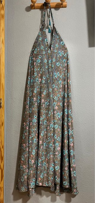 Vestido Hartel Boho Seda Estampado Multicolor