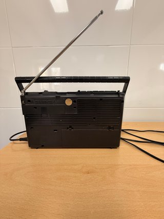 Radio Cassette Philips Vintage Negra