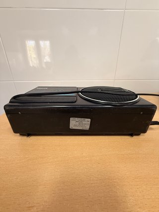 Radio Cassette Philips Vintage Negra