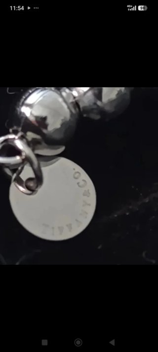 Pulsera Tiffany & Co. Corazones Azul Plata