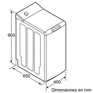 Lavadora Bosch Carga Superior 7kg - 40 cm Serie 4