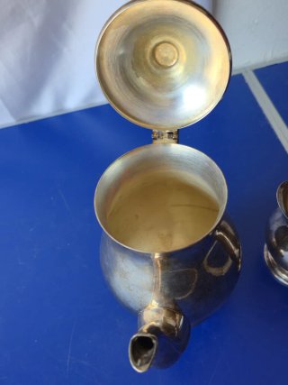 Teiera e lattiera Viners placcato argento