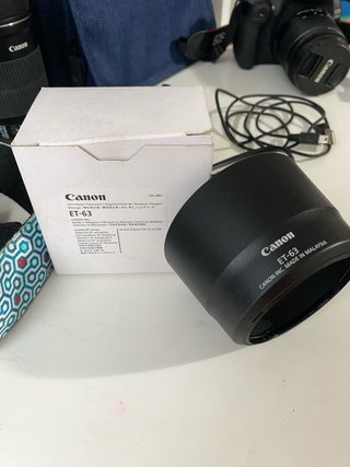 Cámara Canon EOS 1300D + 2 objetivos + accesorios