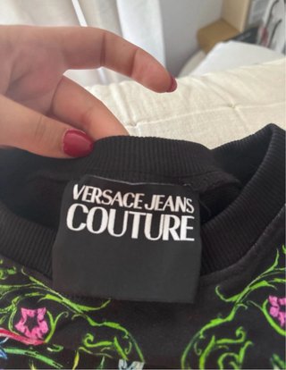 Sudadera Versace Jeans Couture Negra Multicolor