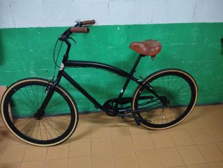 Bicicleta Paseo Cruiser Vintage Negra
