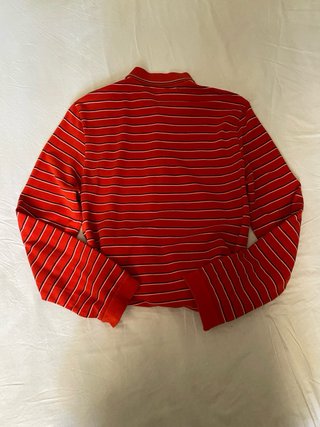 Polo Lacoste Uomo Manica Lunga Righe Taglia 5 L