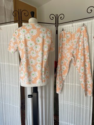 Pigiamino vintage anni 60/70 floreale