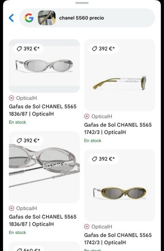 Gafas de sol Chanel grises