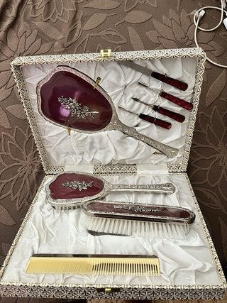 Antiguo Set Tocador Vintage Completo