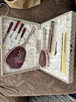 Antiguo Set Tocador Vintage Completo