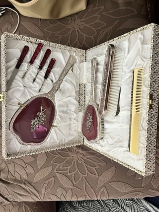 Antiguo Set Tocador Vintage Completo