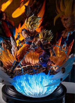 Figura Resina Goku & Gohan 1/4