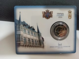 Luxemburgo 2€ 2026 Gran Duque Coincard