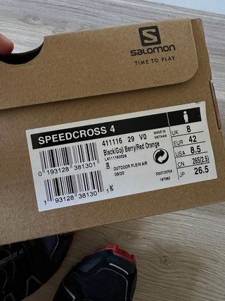 Salomon SpeedCross 4 Negro/Rojo