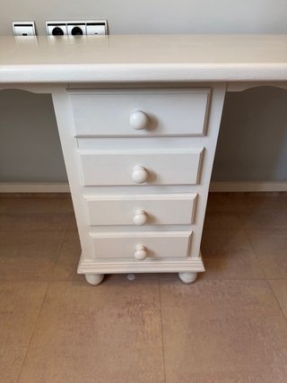 Escritorio y Mesita Vintage Madera