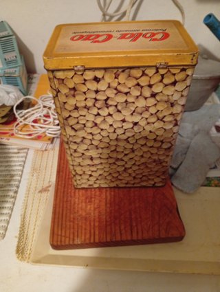 Lata antigua Garbanzos Cola Cao 70s