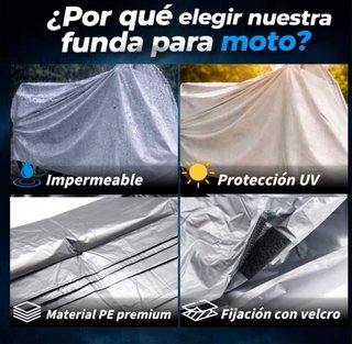 Funda Moto Impermeable Reforzada xL