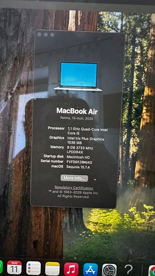 MacBook M1 2020 Plata/Gris Espacial