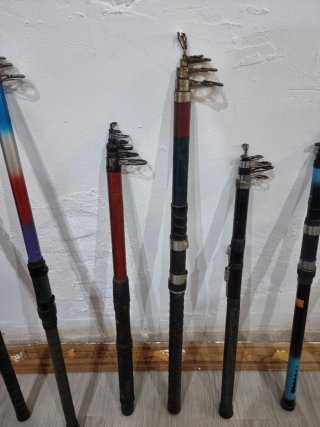 3 Carretes de Pesca mas las cañas