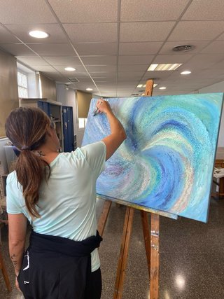 Cuadro artesanal hecho a mano por mí,Lienzo ,