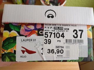 Zapatos Lauper Rojos Talla 37