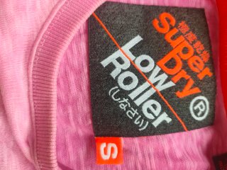 Camiseta Superdry rosa hombre